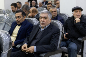 حمیدرضا طیبی در مراسم ختم سید محمود فیض اردکانی