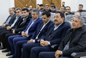 سید محمد اتابک، وزیر صمت در مراسم ختم سید محمود فیض اردکانی