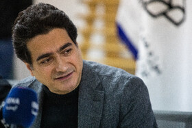 همایون شجریان، خواننده در نشست رسانه‌ای انتشار دو آلبوم موسیقی منتشرنشده از آخرین کنسرت محمدرضا شجریان 