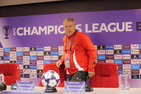 دراگان اسکوچیچ، سرمربی در نشست خبری و تمرین تیم تراکتور پیش از بازی با الدحیل قطر