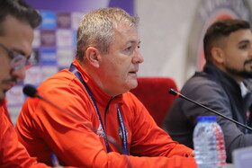 دراگان اسکوچیچ، سرمربی در نشست خبری و تمرین تیم تراکتور پیش از بازی با الدحیل قطر