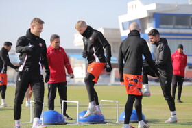 نشست خبری و تمرین تیم تراکتور پیش از بازی با الدحیل قطر