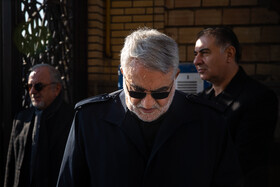 علاءالدین بروجردی در مراسم تشییع و تدفین اشرف بروجردی