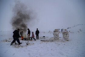 برف و شادمانی مردم بجنورد