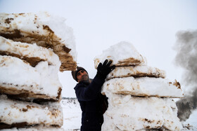 برف و شادمانی مردم بجنورد