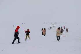 برف و شادمانی مردم بجنورد