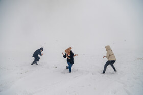 برف و شادمانی مردم بجنورد