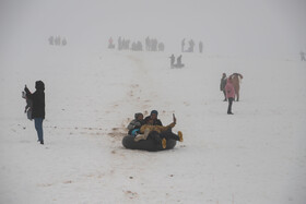 برف و شادمانی مردم بجنورد