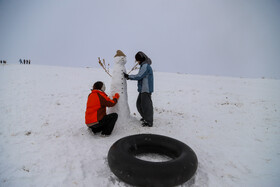 برف و شادمانی مردم بجنورد