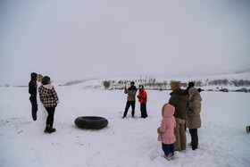 برف و شادمانی مردم بجنورد