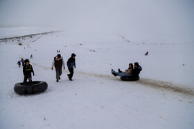 برف و شادمانی مردم بجنورد