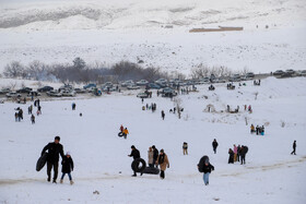 برف و شادمانی مردم بجنورد