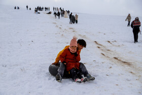 برف و شادمانی مردم بجنورد