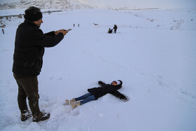 برف و شادمانی مردم بجنورد