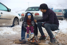 برف و شادمانی مردم بجنورد