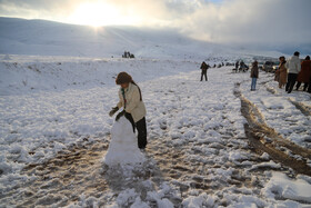 برف و شادمانی مردم بجنورد