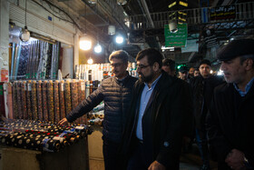 ولی الله مهبودی؛ معاون دادستان تهران در بازدید از سرای آزادی در بازار بزرگ