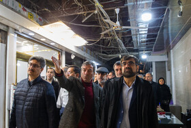 ولی الله مهبودی؛ معاون دادستان تهران در بازدید از سرای آزادی در بازار بزرگ