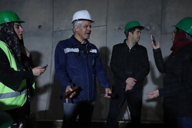 بازدید اصحاب رسانه از خط دو و سه قطار شهری تبریز