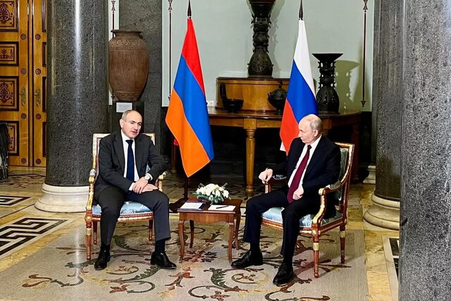 دیدار پاشینیان و پوتین با تمرکز بر پروژه «مسیر ترامپ»