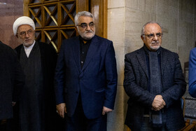 علاءالدین بروجردی در مراسم یادبود اشرف بروجردی