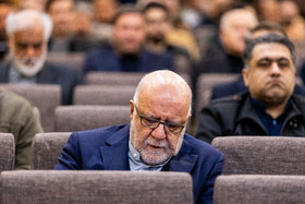 بیژن نامدار زنگنه در مراسم یادبود اشرف بروجردی