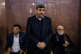 سید ضیاء هاشمی در مراسم یادبود اشرف بروجردی