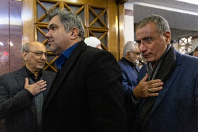 رضا فرجی دانا در مراسم یادبود اشرف بروجردی