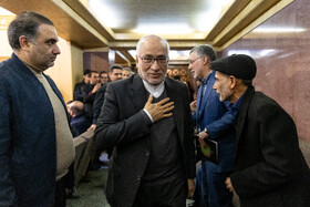 حسین مرعشی در مراسم یادبود اشرف بروجردی