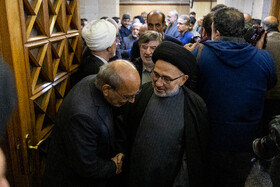 محمد علی ابطحی در مراسم یادبود اشرف بروجردی