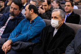 مجید تخت‌روانچی، معاون سیاسی وزیر امور خارجه در مراسم یادبود اشرف بروجردی