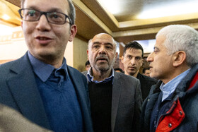 احمد میدری، وزیر کار در مراسم ترحیم اشرف بروجردی