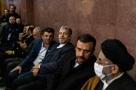 مصطفی کواکبیان در مراسم یادبود اشرف بروجردی