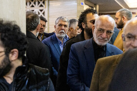 سید عباس صالحی، وزیر ارشاد در مراسم یادبود اشرف بروجردی