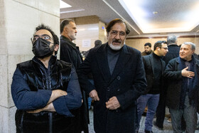 حسام‌الدین سراج در مراسم یادبود اشرف بروجردی