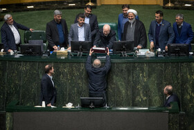 مسعود پزشکیان، رئیس جمهور در صحن علنی مجلس - ۲ دی