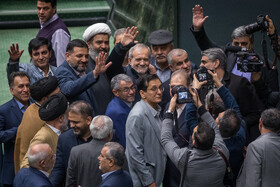  مسعود پزشکیان، رئیس جمهور در صحن علنی مجلس - ۲ دی