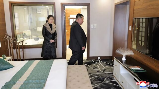 حضور کیم جونگ اون در افتتاح یک تفریحگاه لوکس کوهستانی