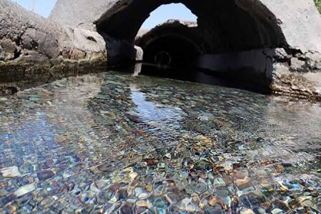عکس آرشیوی است تخریب بخشهایی از یک قنات جهانی و بازار تاریخی سیرجان در بارندگی