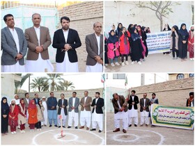 نهضت توسعه فضاهای آموزشی در سراوان با کلنگ‌زنی چهار مدرسه ۱۲ کلاسه