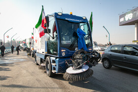 مراسم رونمایی از 40 دستگاه ماشین‌آلات جدید نظافت شهری - اصفهان