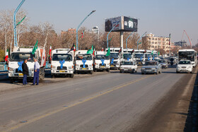 مراسم رونمایی از 40 دستگاه ماشین‌آلات جدید نظافت شهری - اصفهان