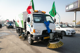 مراسم رونمایی از 40 دستگاه ماشین‌آلات جدید نظافت شهری - اصفهان