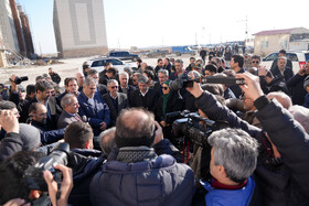 بازدید فرزانه صادق وزیر راه و شهرسازی از پروژه‌ نهضت ملی مسکن شهرک شهید سلیمانی اردبیل