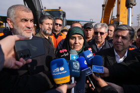 مسعود امامی یگانه استاندار اردبیل، فرزانه صادق وزیر راه و شهرسازی و علی نیکزاد نایب رئیس مجلس شورای اسلامی از پروژه‌های راهداری اردبیل