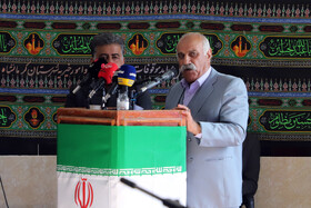 حضور سید مرشد حسینی از بزرگان بخش فیروز آباد در جلسه شورای اداری این بخش که با کرمانشاه و نمایندگان مجلس برگزار شد