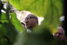 بازدید منوچهر حبیبی  استاندار کرمانشاه و فضل اله رنجبر و محمد رشیدی نمایندگان مجلس از یک مرکز دانش بنیان کشاورزی در بخش فیروزآباد