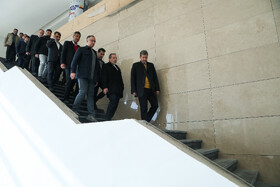 بازدید سید عباس عراقچی، وزیر امور خارجه از سالن اجلاس سران 