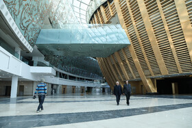 بازدید سید عباس عراقچی، وزیر امور خارجه از سالن اجلاس سران 