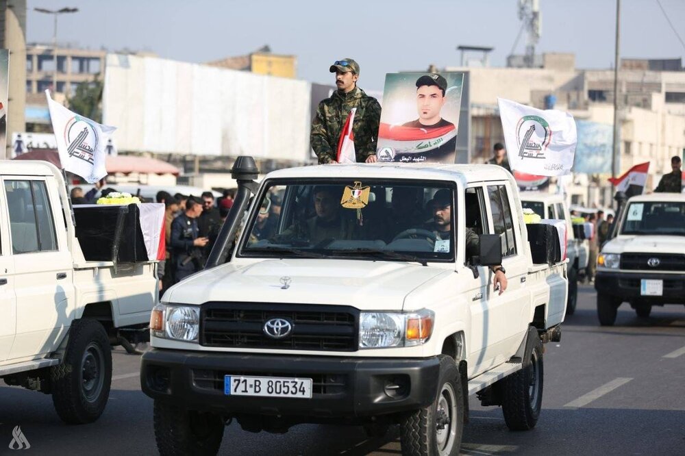 تشییع نمادین شهدای الحشد الشعبی در بغداد برگزار شد